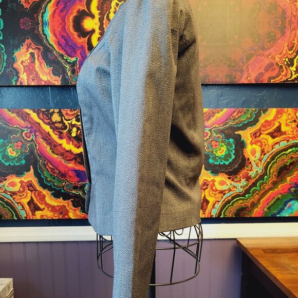 Heart Soul ~ Sz S ~ “Gray Static” ~ Open Front Blazer ~ NWOT - Picture 6 of 11